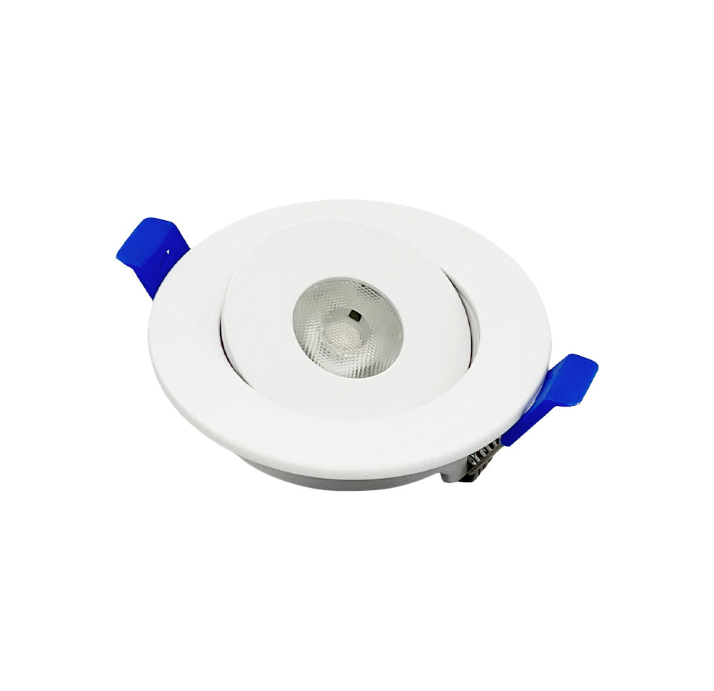 DawnRay 2" LED Round Gimbal Panel(Potlight) 2700K/3000K/3500K/4000K/5000K(changeable), White, 5W, 400LM
