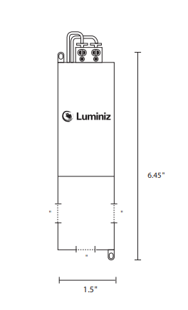 Luminiz 12V 60W AC transformer, fully competible with its 3" puck light, cUL listed,