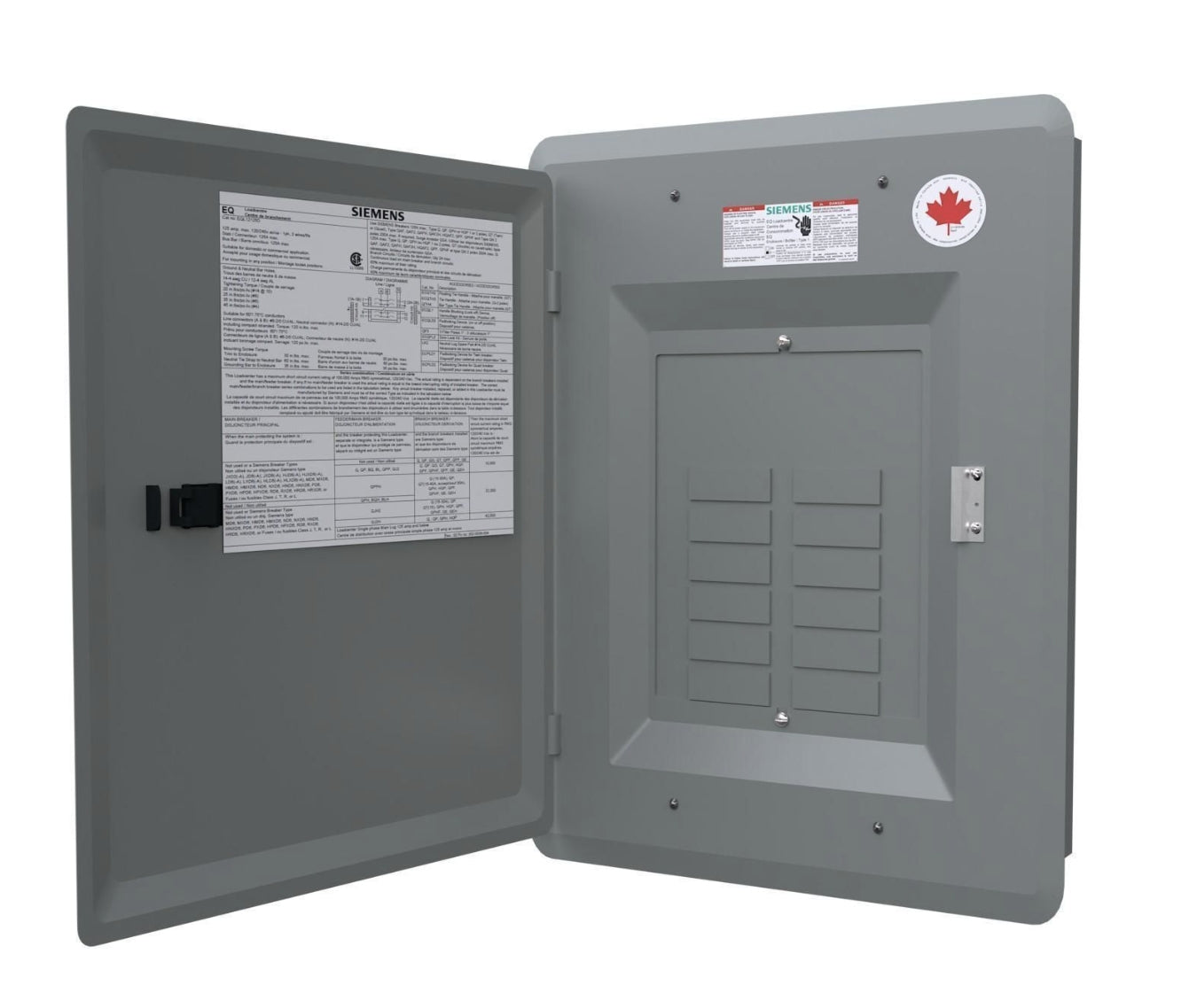 SIEMENS CANADA EQL12125DCR 125A Siemens Load Center Weatherproof 1-Phase 3-Wire
