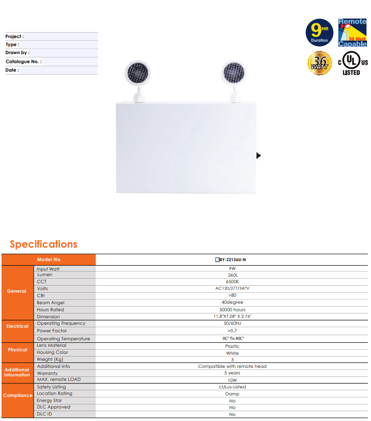 Votatec Remote Capable Steel Battery Unit 36W