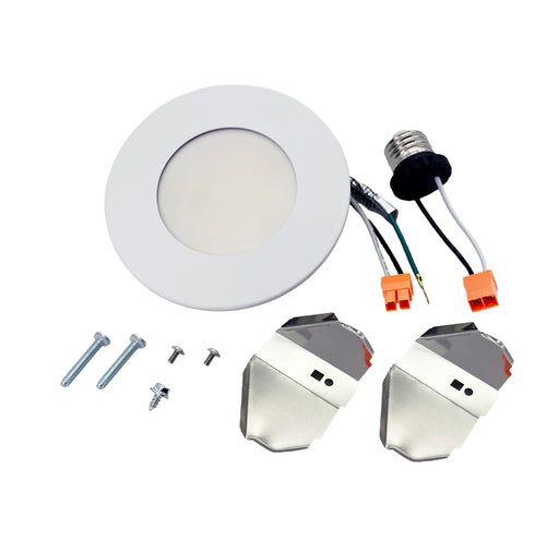 DawnRay 4" LED Recess Slim Potlight,Multi Install,White,2700K/3000K/3500K/4000K/5000K(changeable)