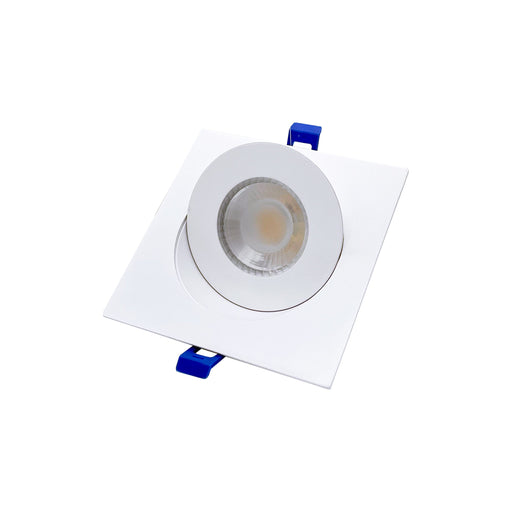DawnRay 4" 5CCT Switchable-2700K/3000K/3500K/4000K/5000K LED Gimbal Panel (Square White)