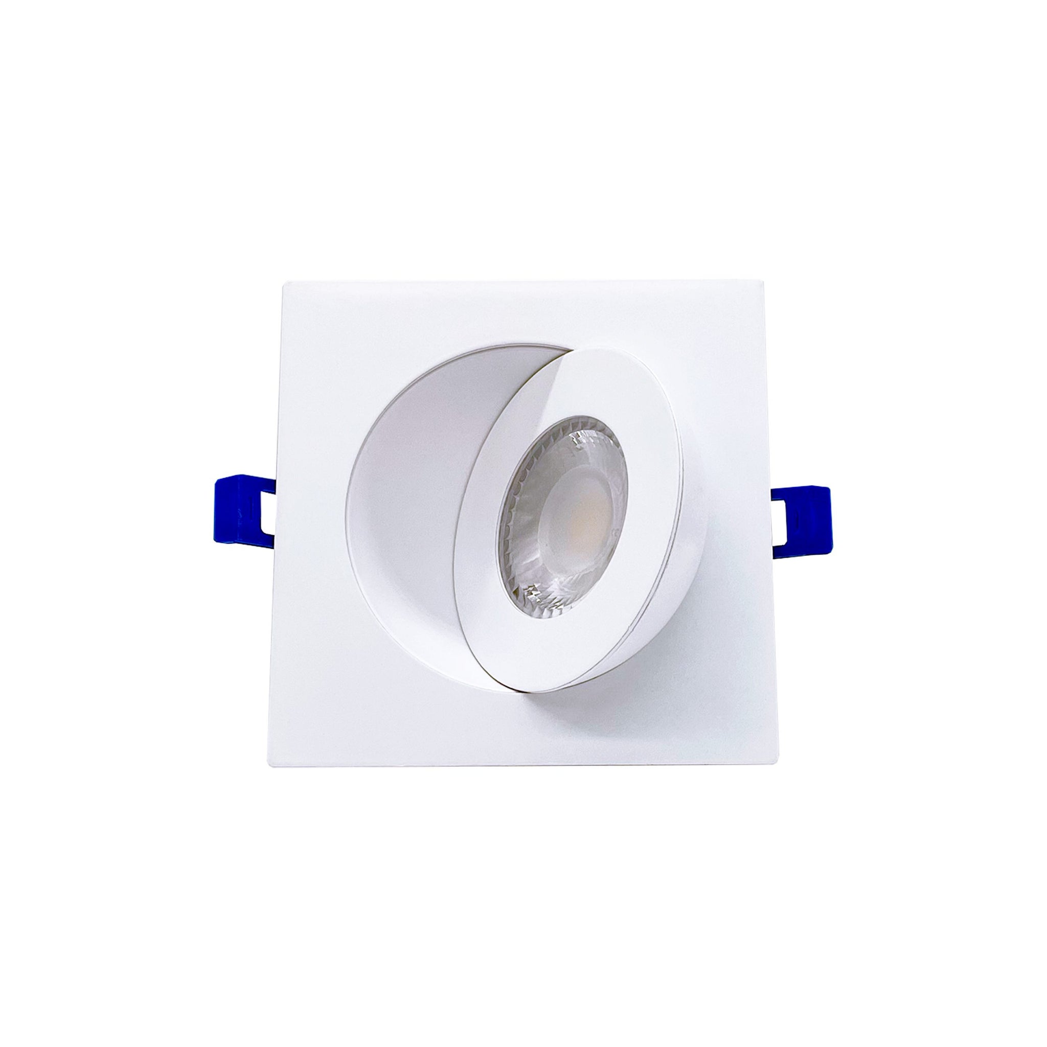 DawnRay 4" 5CCT Switchable-2700K/3000K/3500K/4000K/5000K LED Gimbal Panel (Square White)