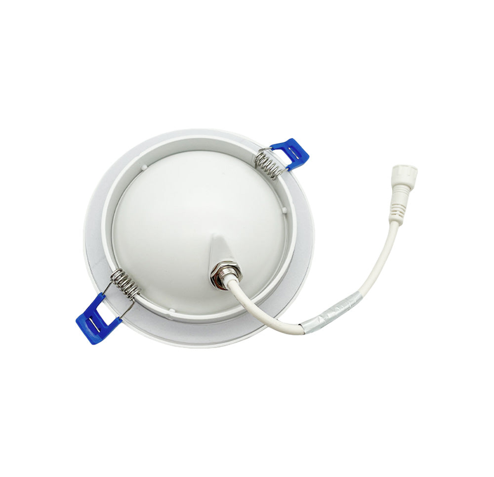 Dawnray 4" Anti-Glare LED Gimbal Recessed Fixture Round, 5CCT 2700K/3000K/3500K/4000K/5000K, Dimmable