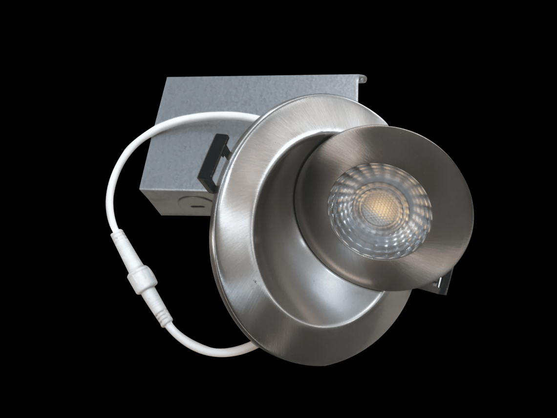 Votatec 4" Multi-Directional LED Round Gimbal Panel(Potlight) 3000K/4000K/5000K(changeable), White/Black/Nikel