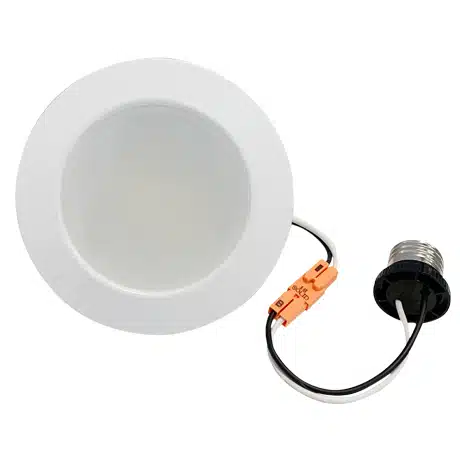 Votatec 4" Round Retrofit Flat Downlight, 4Way(3000K/4000K/5000K),White,800lm