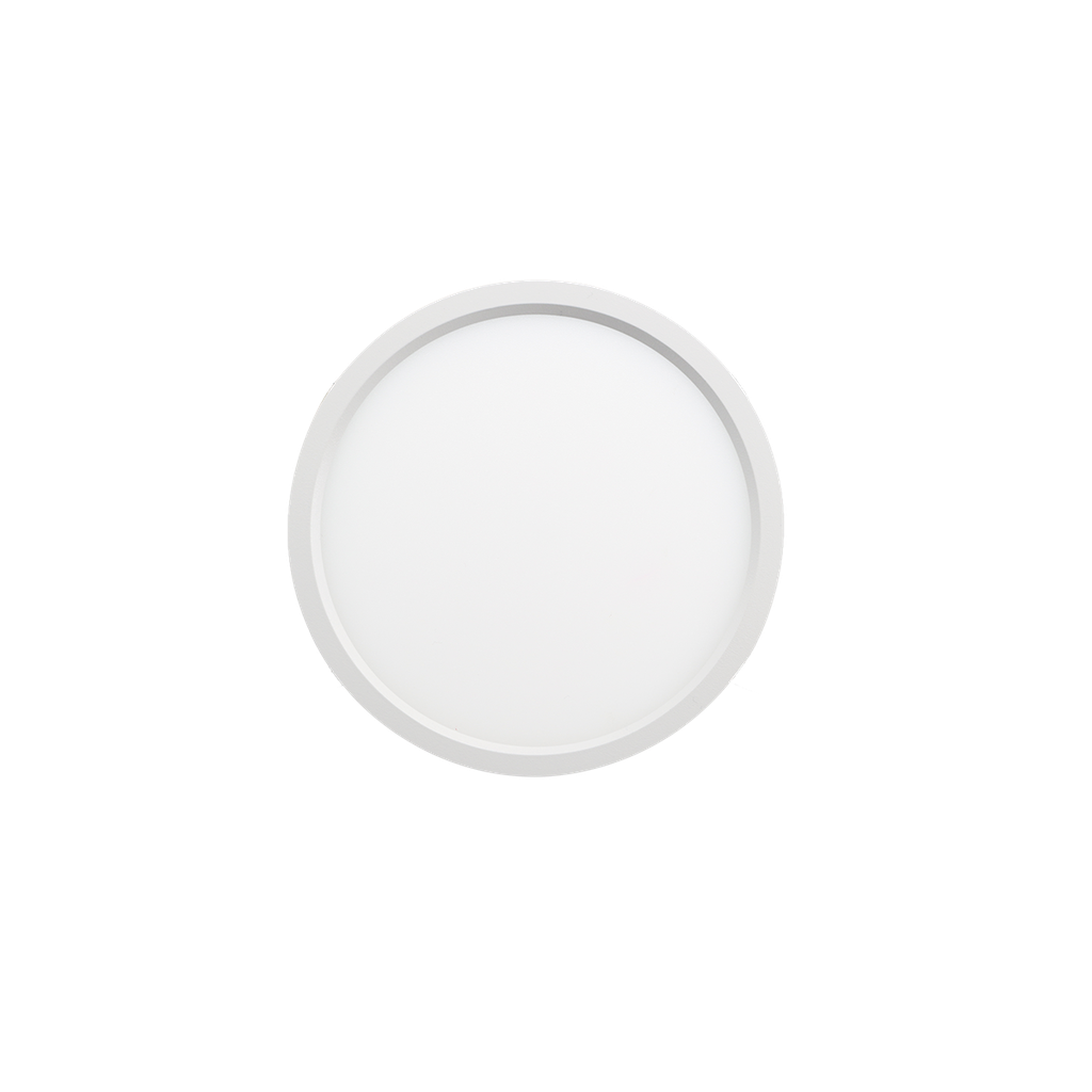 Reno Lighting 5" Slim Surface Round Slim Flush Mount 10W | 600Lm | Selectable CCT 27/30/35/40/50K | 120V | White /Black/Brushed Nickel