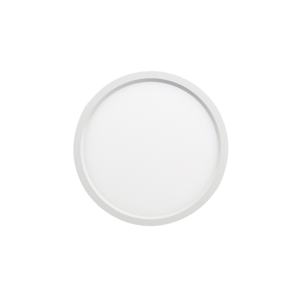 Reno Lighting 7" Slim Surface Round Slim Flush Mount 15W | 900Lm | Selectable CCT 27/30/35/40/50K | 120V | White /Black/Brushed Nickel