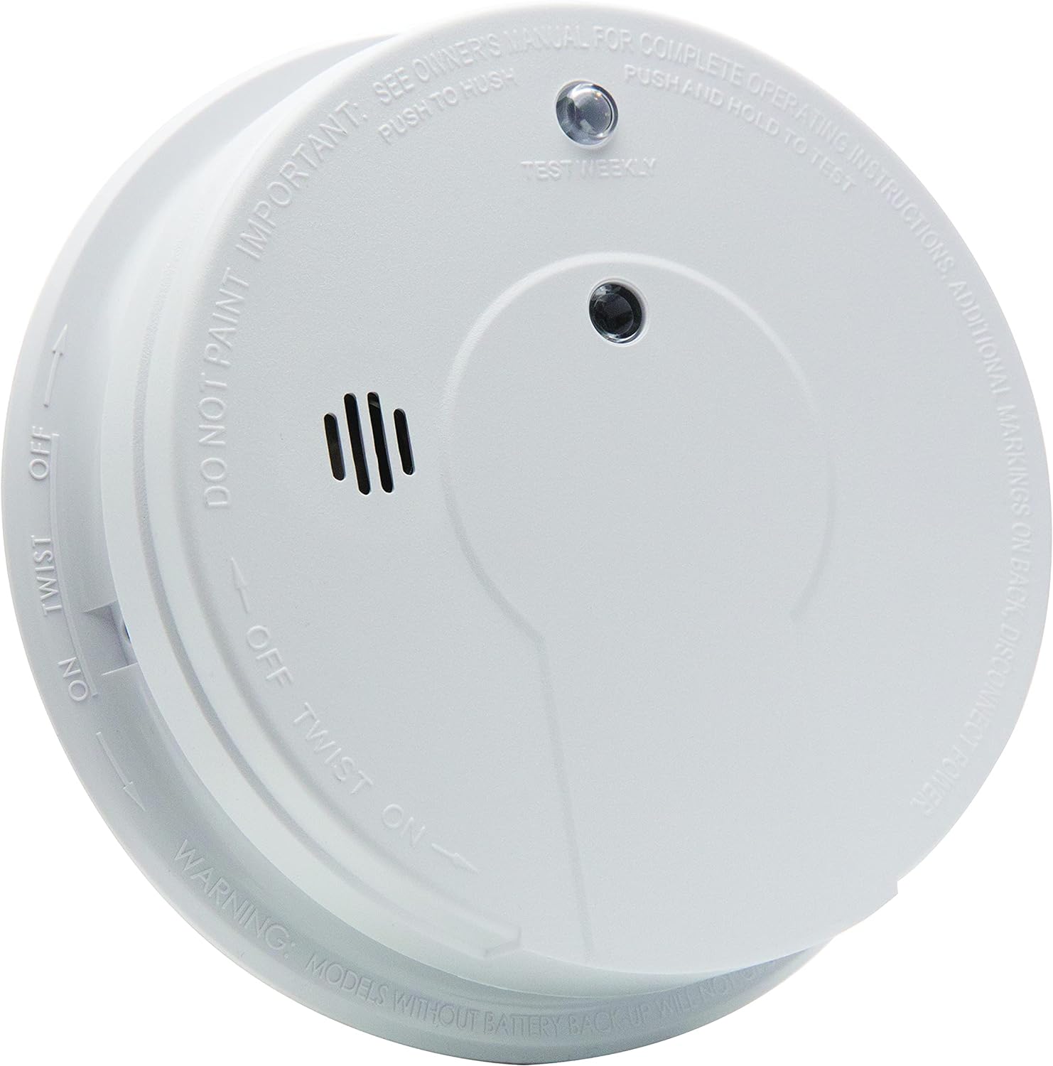 Kidde Smoke Detector, Hardwired with Battery Backup & Interconnect, Battery Included