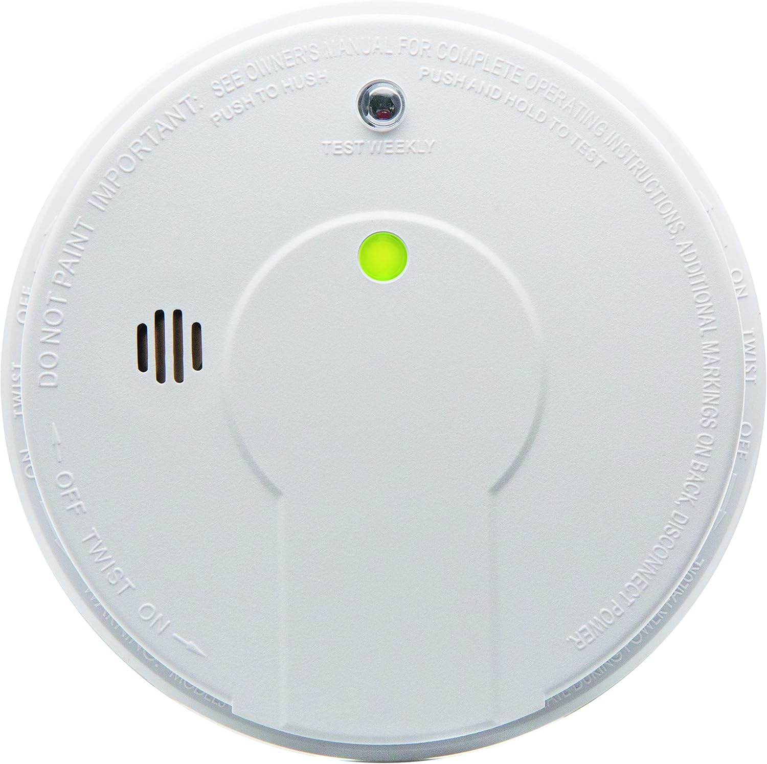 Kidde Smoke Detector, Hardwired with Battery Backup & Interconnect, Battery Included