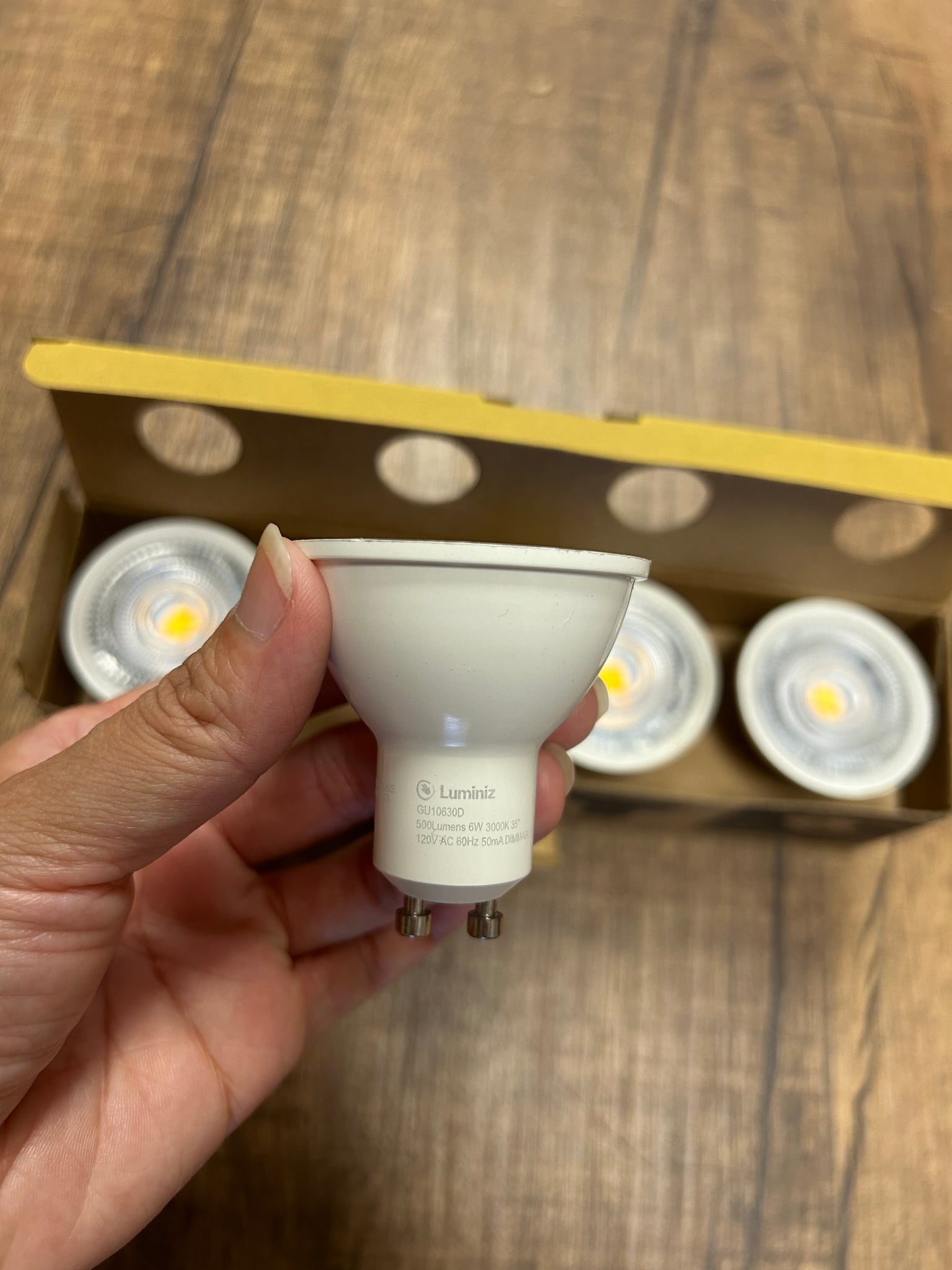 Luminiz Quadcore S Led GU10 Blub 6W 500Lm 3000K/4000K/5000K Dimmable