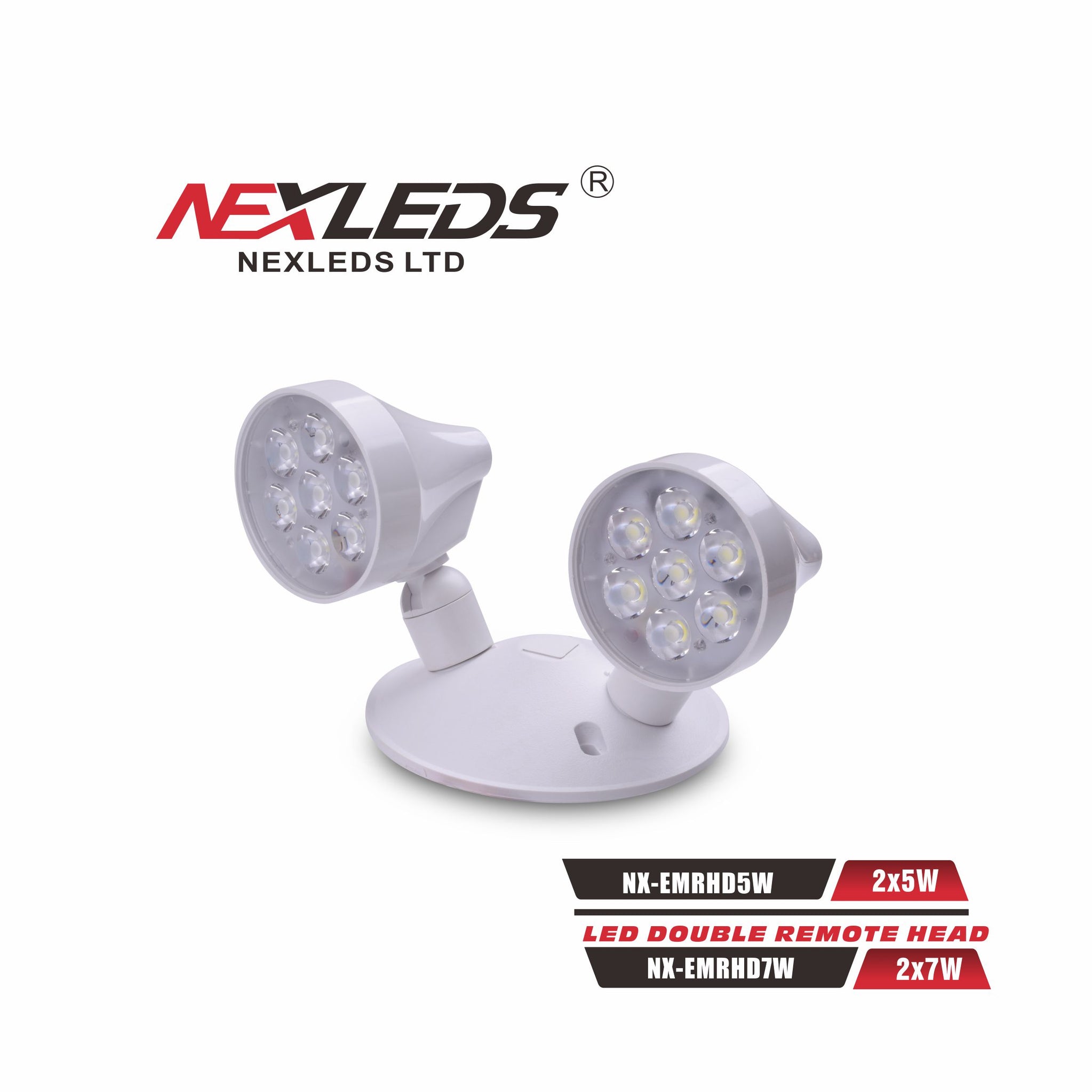 NEXLEDS Led Double Remote Light 5Wx2/7Wx2
