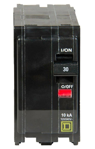 SquareD, QO, 30A, 2 pole, 120/240VAC, 10kA, plug in, QO230