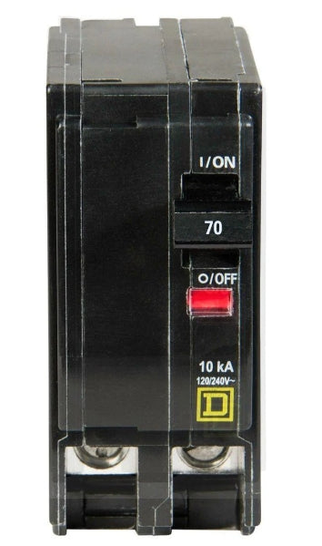 SquareD, QO, 70A, 2 pole, 120/240VAC, 10kA, plug in, QO270