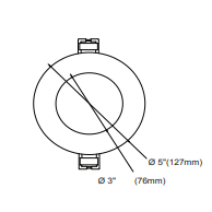 Reno Lighting 2-Hour Fire Rated 4" potlight, 12W, 5CCT (2700K/3000K/3500K/4000K/5000K), 800LM,
