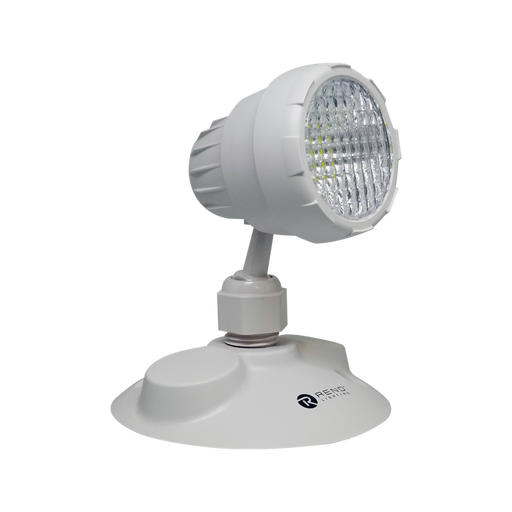 Reno Lighting Single Head Emergency Light | Voltage: 5V-24VDC | Lamp Power: 5W | Lumen: 400lm | Material: ABS