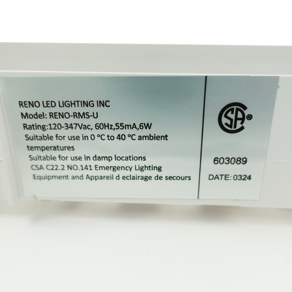Reno Lighting LED RUNNING MAN SIGN | 120MINS BATTERY BACK UP | 120/277/347VAC