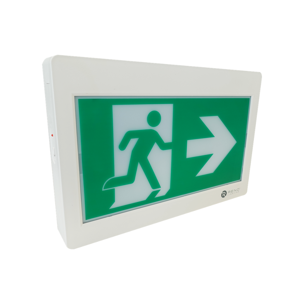 Reno Lighting LED RUNNING MAN SIGN | 120MINS BATTERY BACK UP | 120/277/347VAC