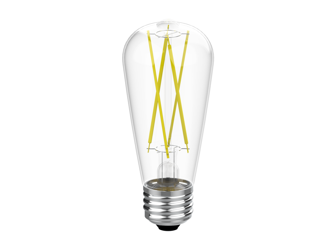 Votatec ST17 Filament LED Bulb,E26 5W 500Lm, Single Colour (3000K/4000K)