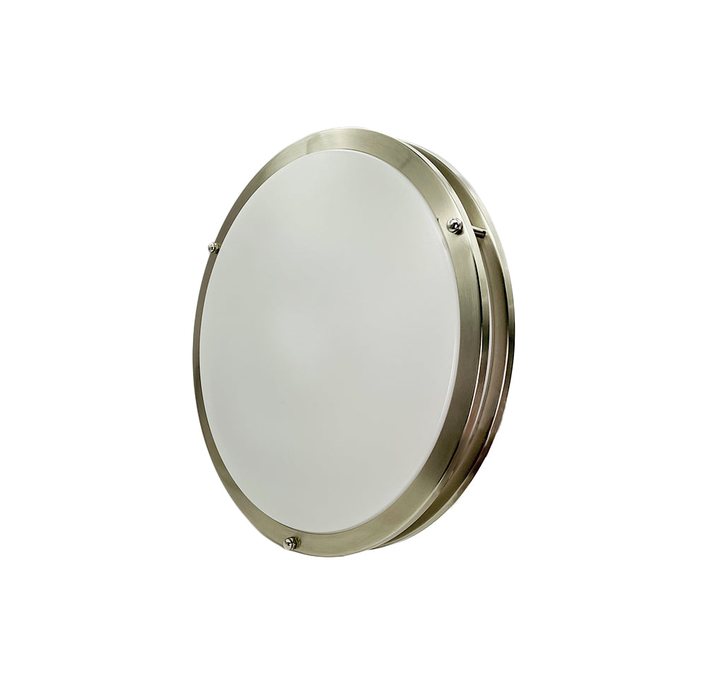 Dawnray 12" Flush mount Ceiling Light, 3 colors changable, 3000K/4000K/5000K, Brushed Nickel