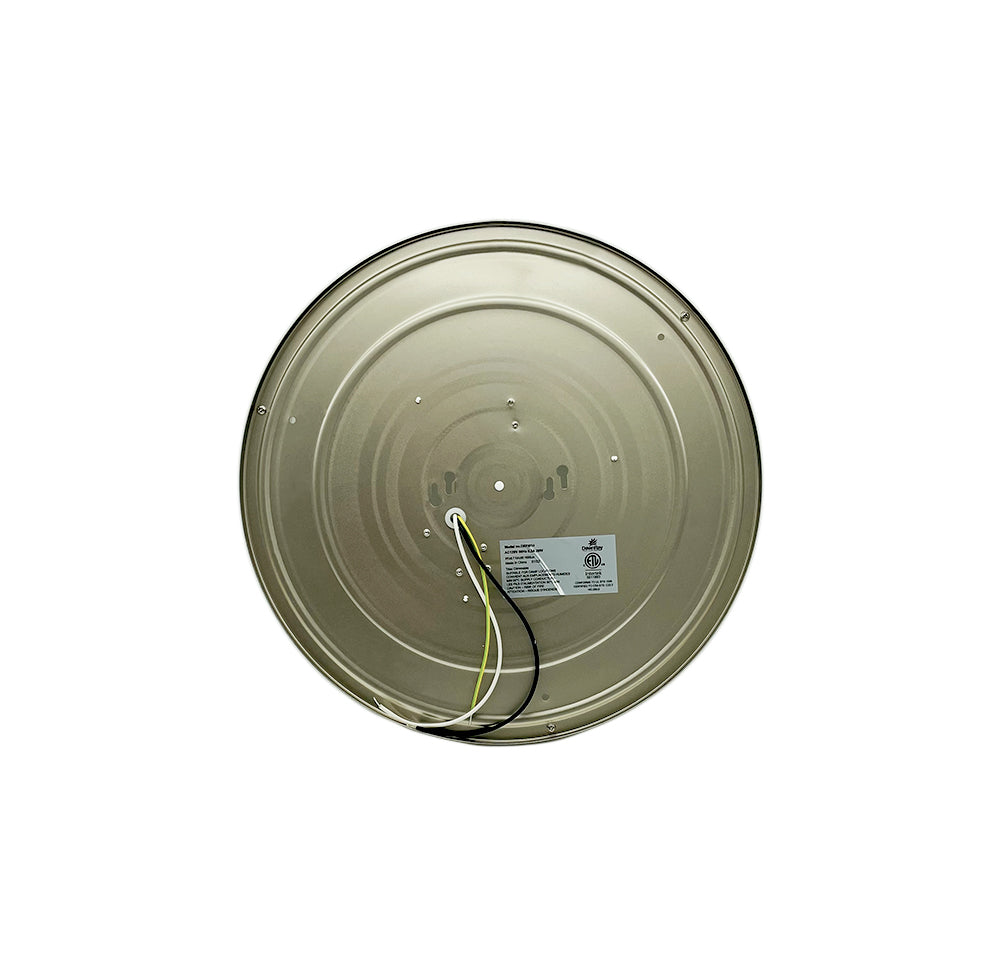 Dawnray 12" Smart Led Flush mount Ceiling Light RGB, Brushed Nickel, Work With Amazon Alexa & Google Assisdant