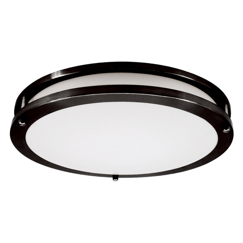Votatec 12″ 2Ring Slim Flush Mount – 5Way CCT & Power Adjustable Silver/Black