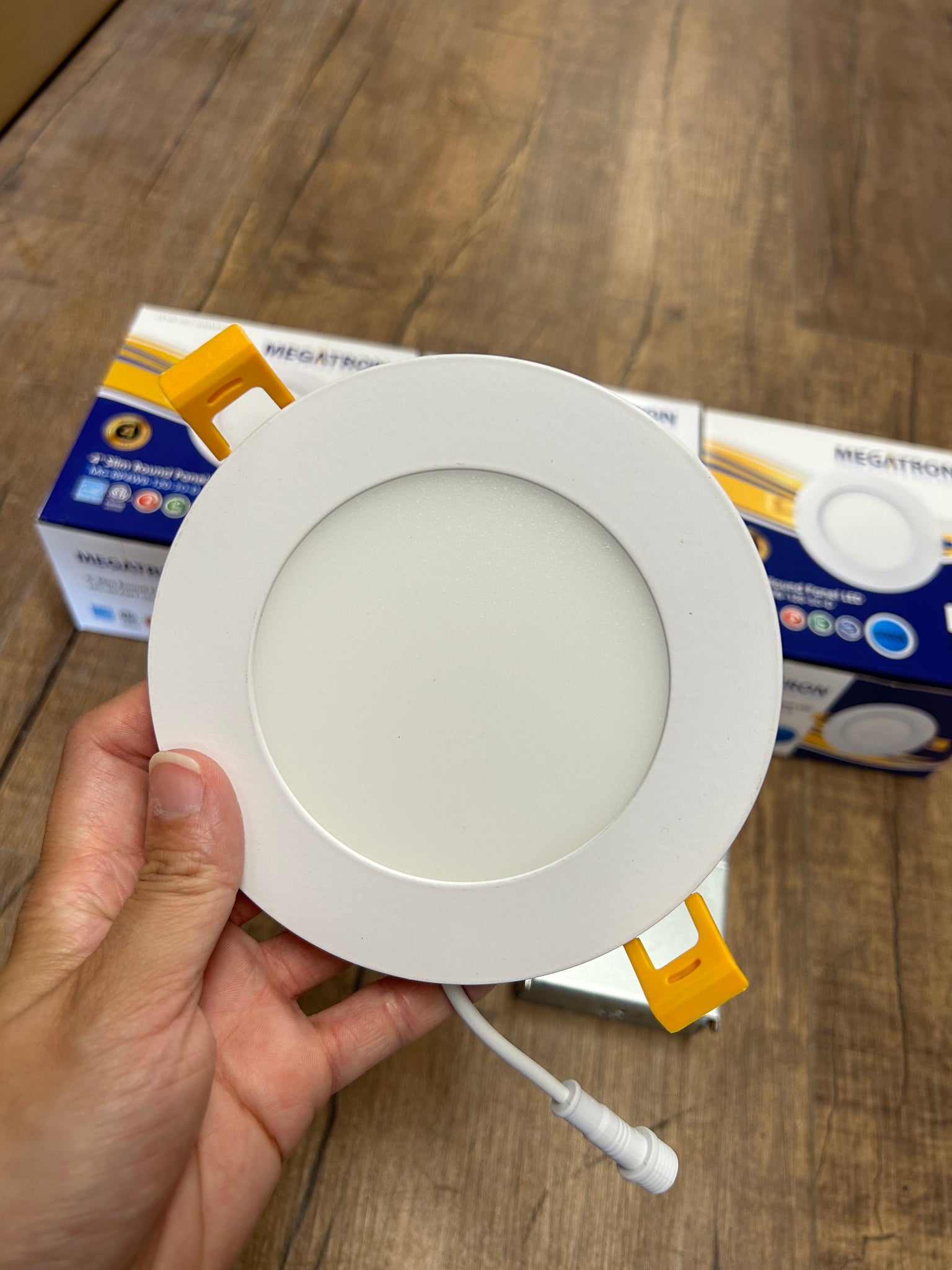 Megatron 4" LED Slim Panel Ceiling Light Round Potlight, Single Colour 3000K/4000K/5000K/6000K ,700LM