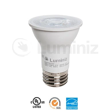 Luminiz Quadcore S Led PAR16 Blub 6W 500Lm 3000K/5000K Dimmable