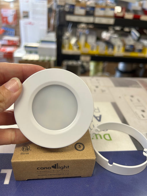 canolight LED Puck Light,3W 24V 3CCT, White/Black/Brushed Nickel