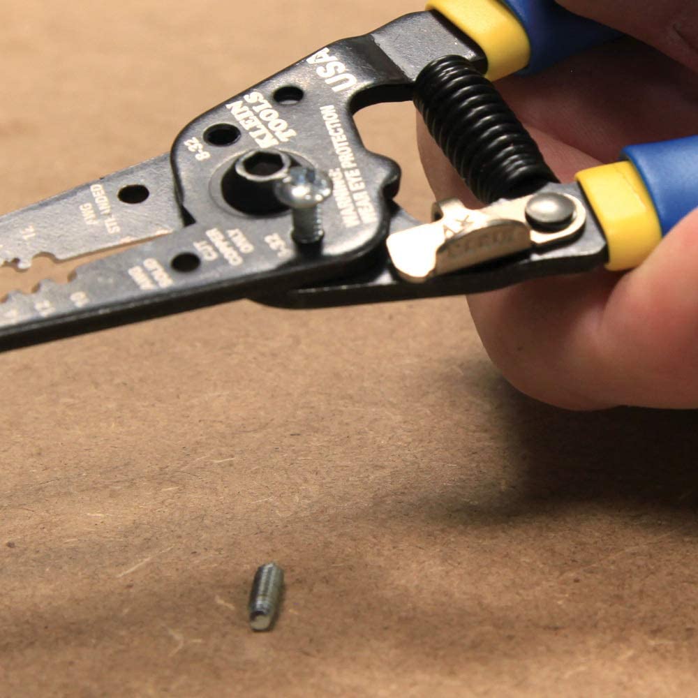 Klein Tools 11055  7-1/8 in. Klein-Kurve Wire Stripper/Cutter for 10-18 AWG Solid Wire and 12-20 AWG Stranded Wire