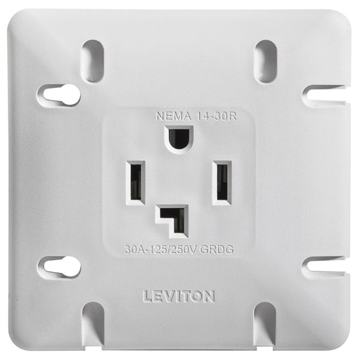 Leviton DRYER Receptacle 30A White 1278-S30