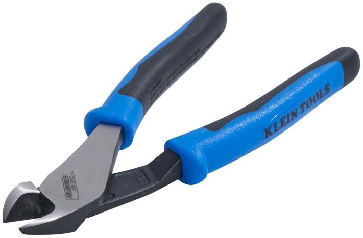 Klein J2000-48 8-Inch Journeyman Diagonal Cutting Pliers (Blue and Black) - Consavvy