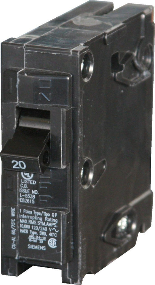Siemens Q120 Circuit Breaker 1-Pole 20-Amp - Consavvy