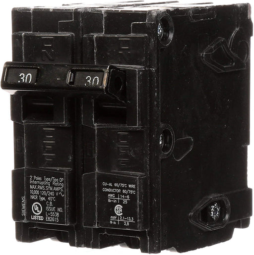 SIEMENS Q230 30-Amp Double Pole Type QP Circuit Breaker - Consavvy