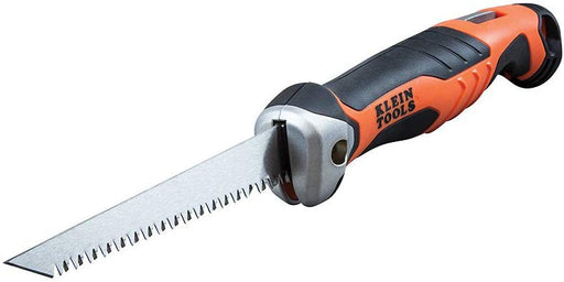 Klein Tools 31737 Drywall Saw, Folding Jab Saw/Utility Saw with Lockback at 180 and 125 Degrees and Tether Hole - Consavvy