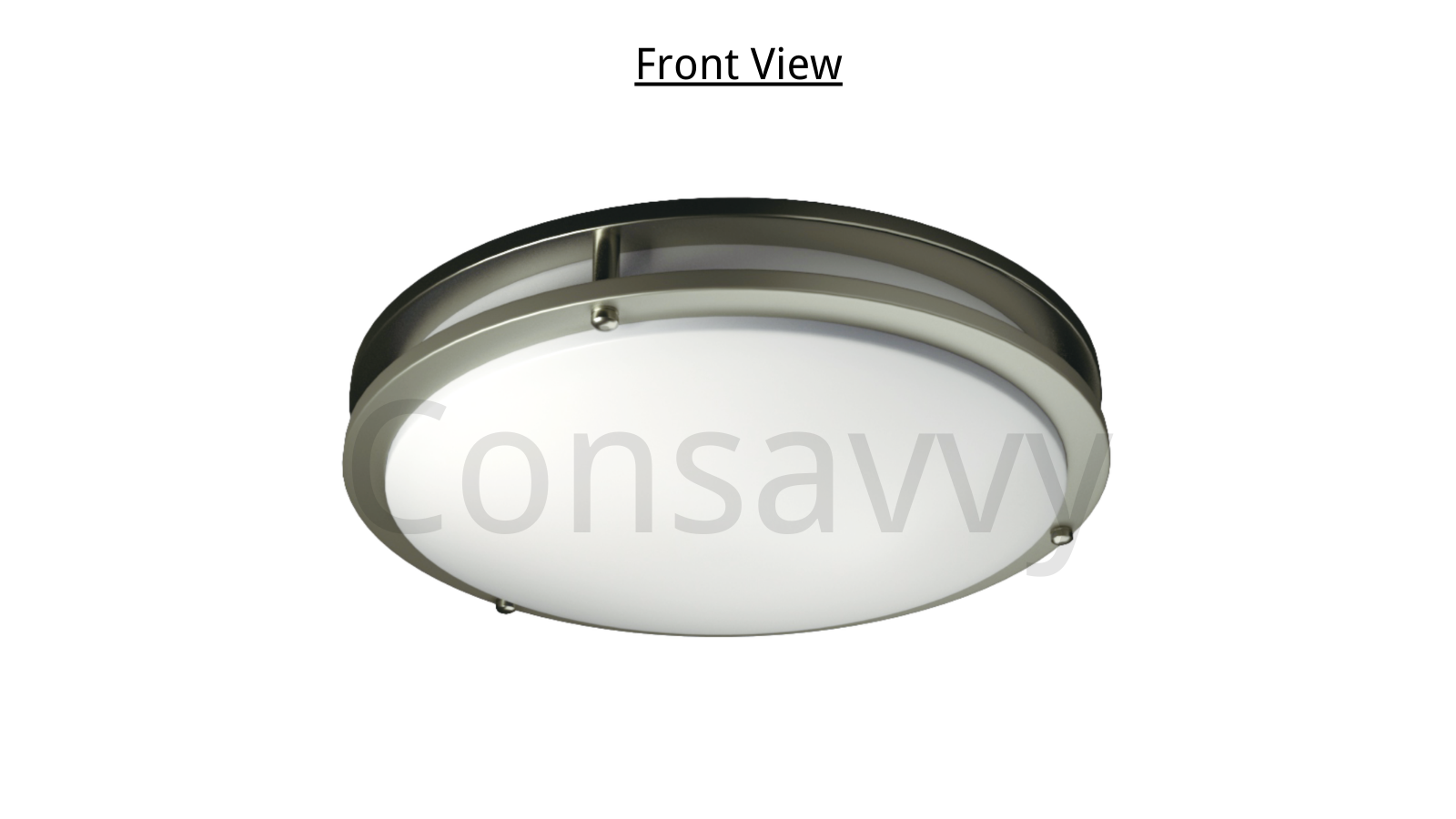 Dawnray 16" Flush mount Ceiling Light, 3 colors changable, 3000K/4000K/5000K, Brushed Nickel