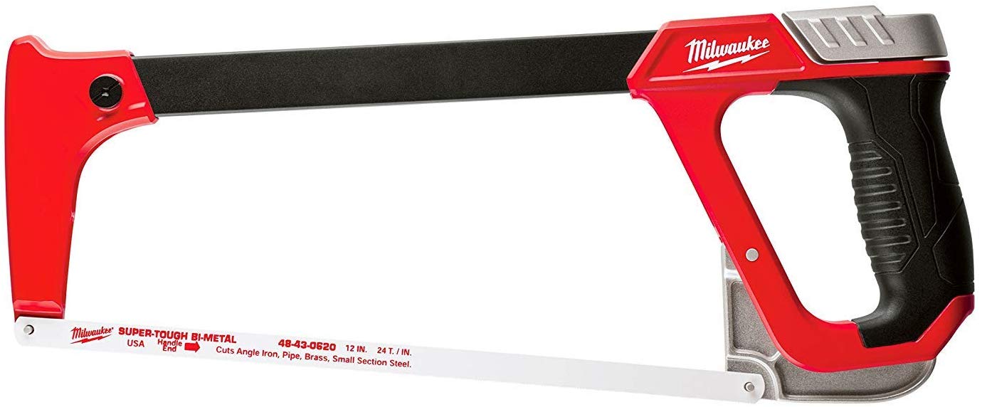 MILWAUKEE ELEC TOOL 48-22-0050 - High-Tension Hacksaw, Reinforced Metal Frame, 12-In. - Consavvy