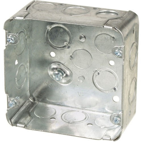VISTA 20170 1Pack/30Pack 2 1/8" Deep Square extension box 4 11/16'' Square w/knockouts - Consavvy