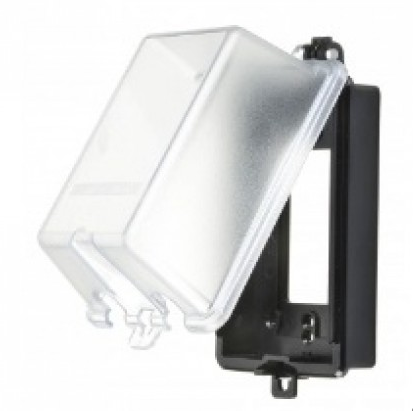 VISTA 23015 Locking "in Use" Weatherproof Duplex and GFCI Cover - Clear 1Pack - Consavvy