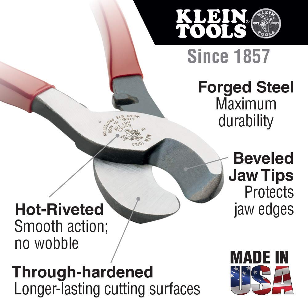 Klein J63050 Journeyman High-Leverage Cable Cutter - Consavvy