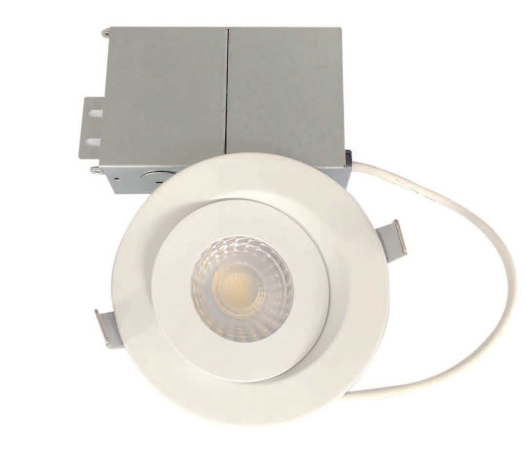 Votatec 4" Multi-Directional LED Round Gimbal Panel(Potlight) 3000K/4000K/5000K(changeable), White/Black/Nikel