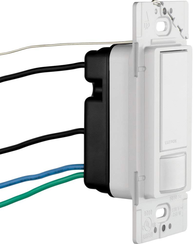 Lutron MS-OPS5M-WH Maestro Sensor Switch, 5-Amp, No Neutral Required, Single-Pole or Multi-Location, White - Consavvy