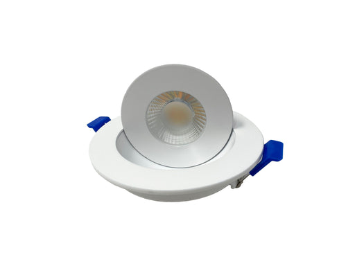 DawnRay 3.5" LED Round Gimbal Panel(Potlight) 2700K/3000K/3500K/4000K/5000K(changeable), White/Black/Brushed Nickel, 9W, 700LM