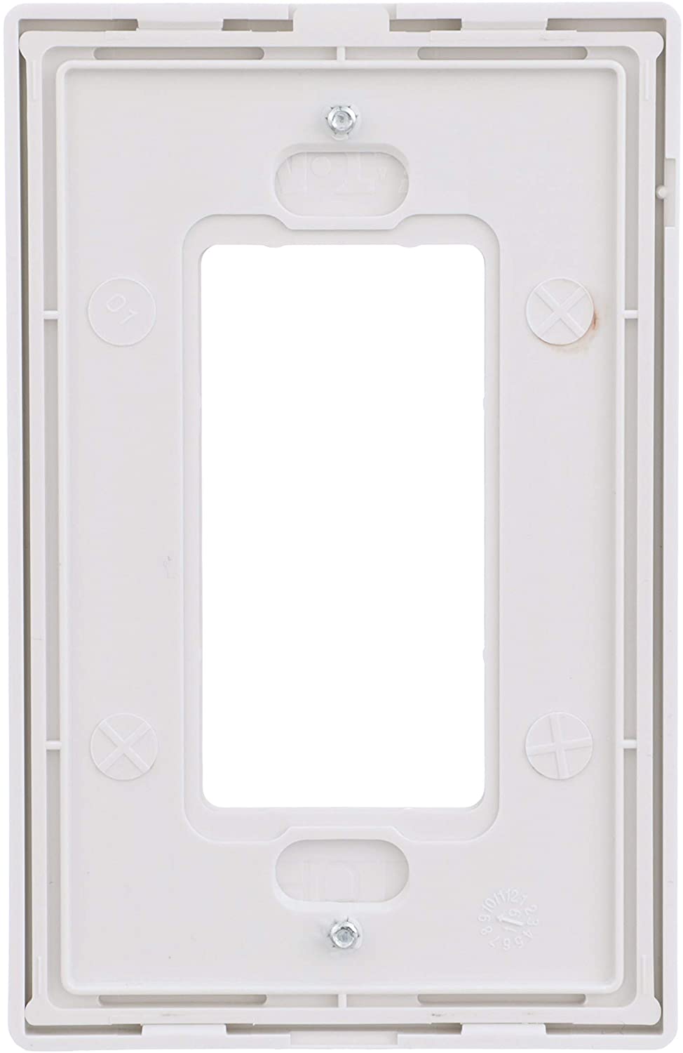 EATON PJS26W Decorative Screwless Wall Plate, 1 Gang, White