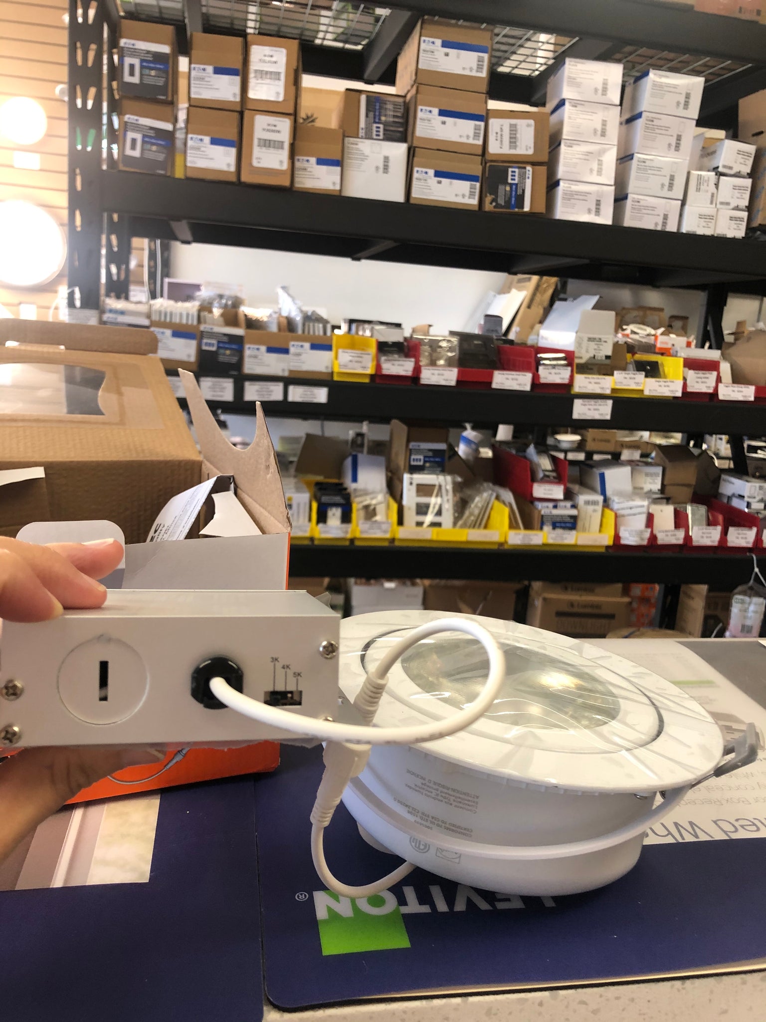 Votatec 6" LED Round Gimbal Panel(Potlight) 3000K/4000K/5000K(changeable), White
