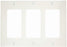 Leviton 80411-NW 3 Gang Decora/GFCI Device Wall Plate, Standard Size, White - Consavvy