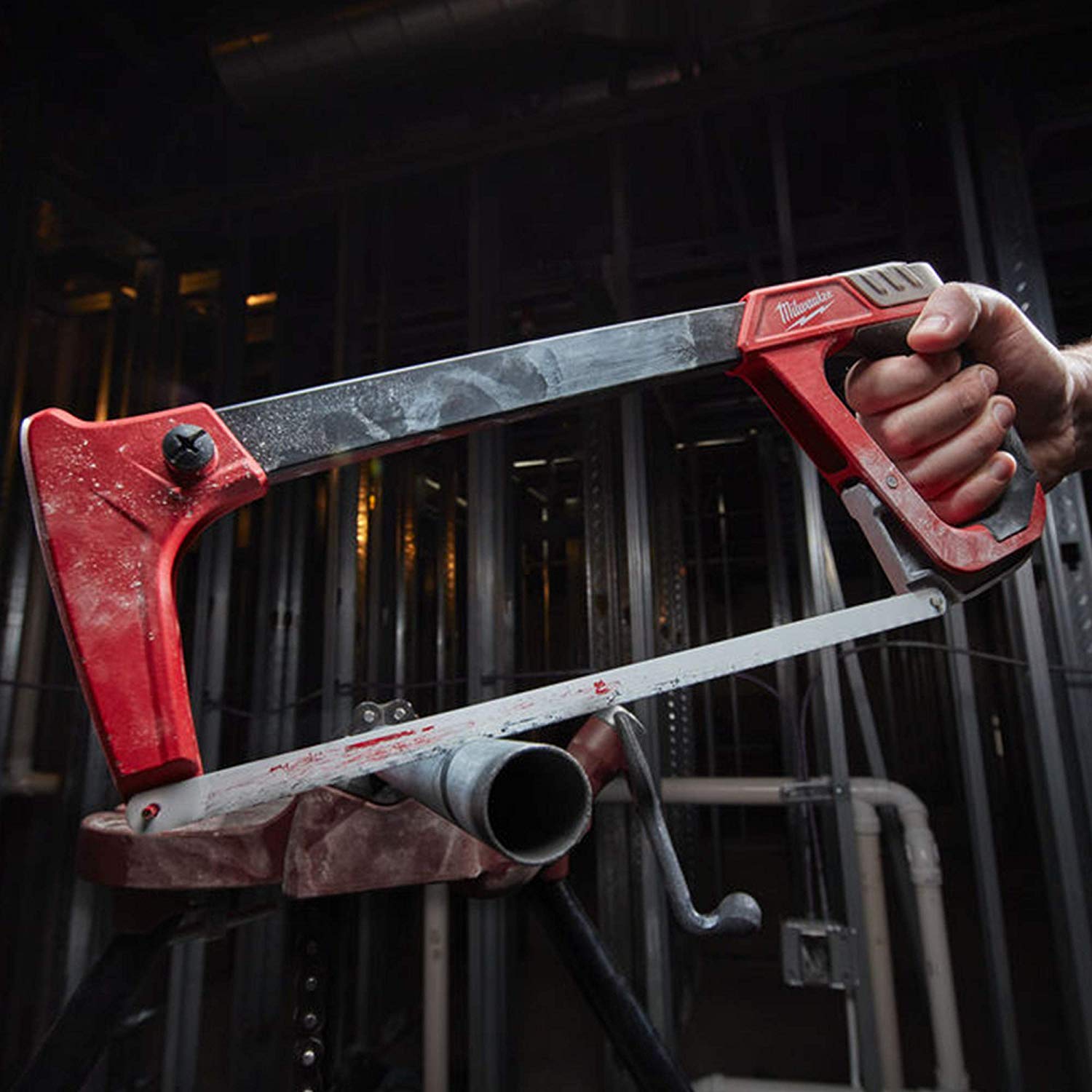 MILWAUKEE ELEC TOOL 48-22-0050 - High-Tension Hacksaw, Reinforced Metal Frame, 12-In. - Consavvy