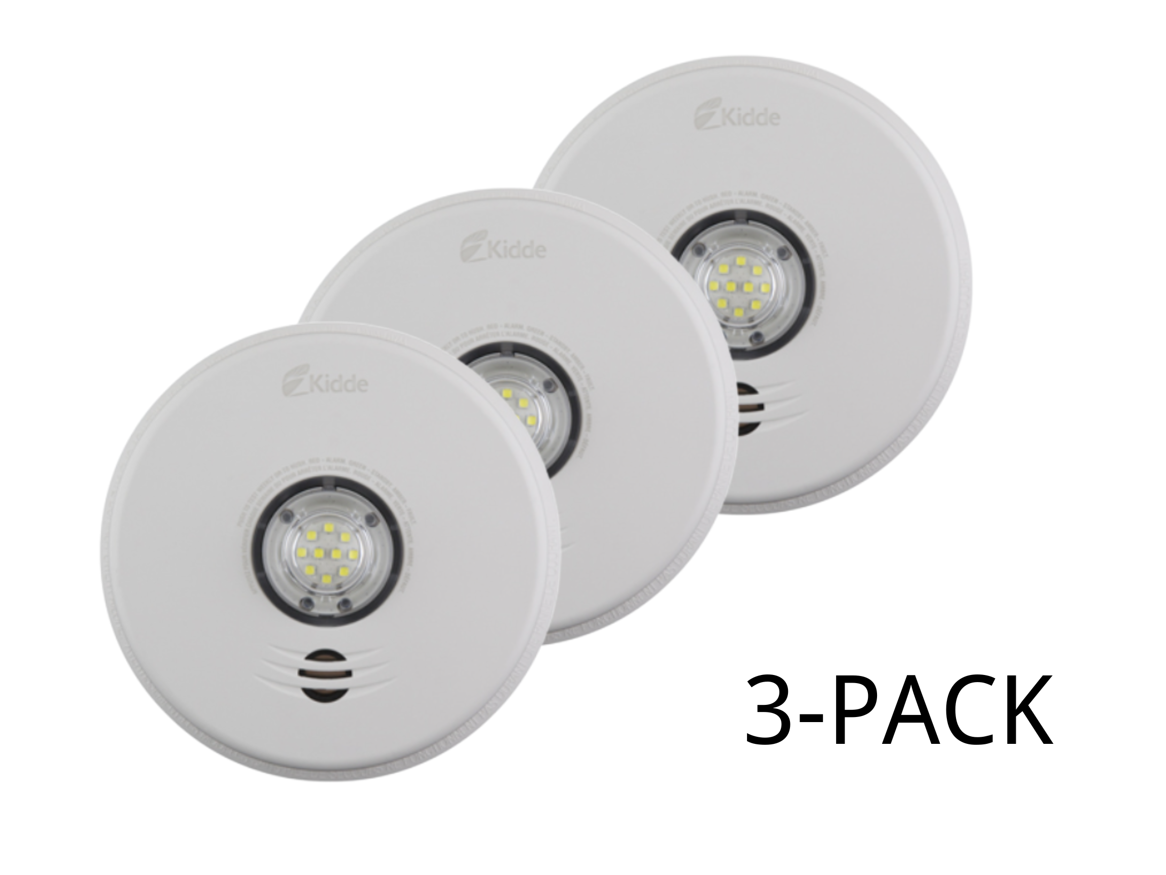 Kidde P4010ACLEDSCOCA-2, 3-IN-1 120V Integrated LED STROBE and 10-Year Talking Smoke & Carbon Monoxide Alarm 1PACK/3PACK