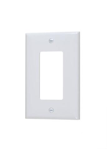 VISTA 45218 1Pack/10Pack Mid Size 1 gang Decorative Plate - White - Consavvy