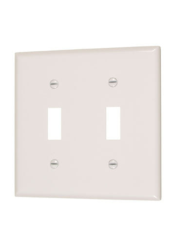 Vista 45321 DOUBLE TOGGLE SWITCH 2-Gang White 1Pack